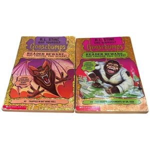 Lot Of 2 Give Yourself Goosebumps #3 1st Ed #4 The Deadly Experiments 1st Print